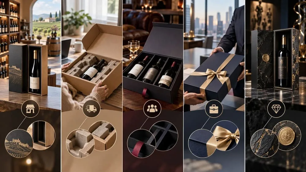 Wine packaging decision matrix for wineries, DTC brands, retailers, wine clubs and corporate gifting programs