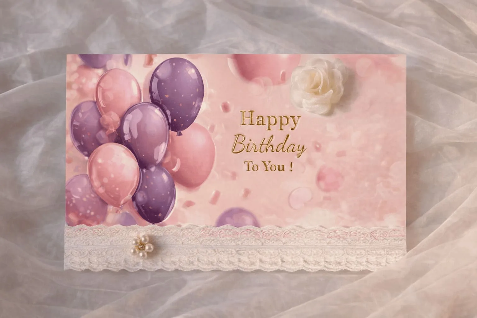 A close-up on a luxury greeting card combining hot foil stamping and embossing to create a 3D metallic logo.