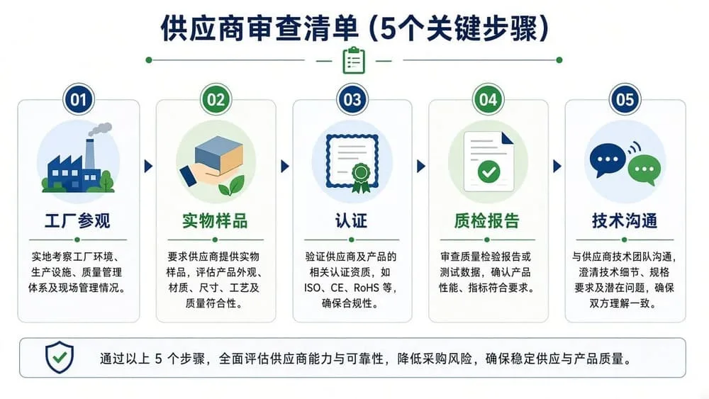 A checklist-style graphic with icons for 