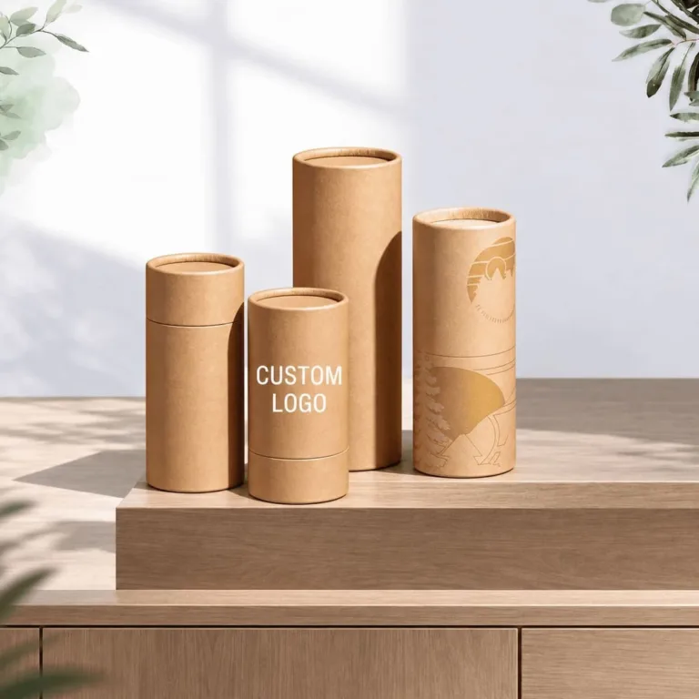 kraft paper tube packaging for eco positioned brands