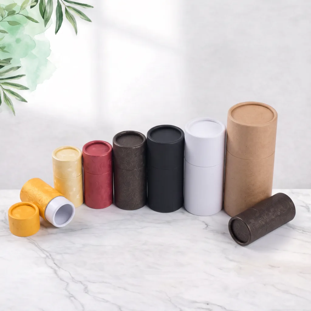 slip lid cylindrical rigid box for everyday retail
