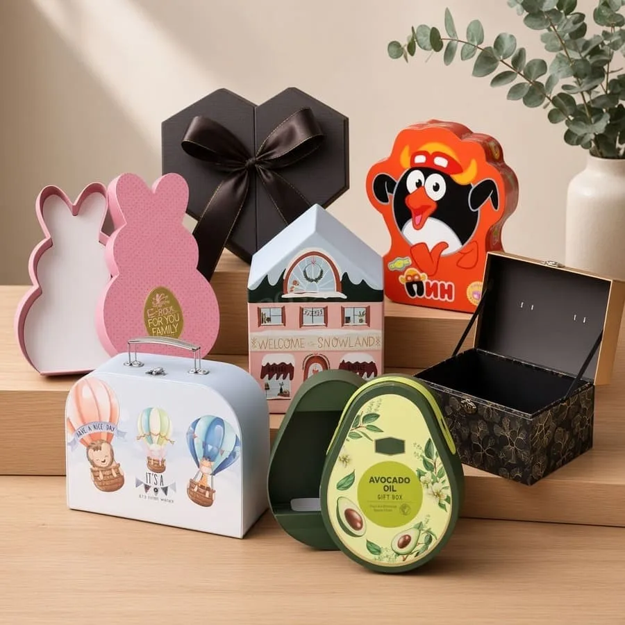 suitcase & novelty shape boxes