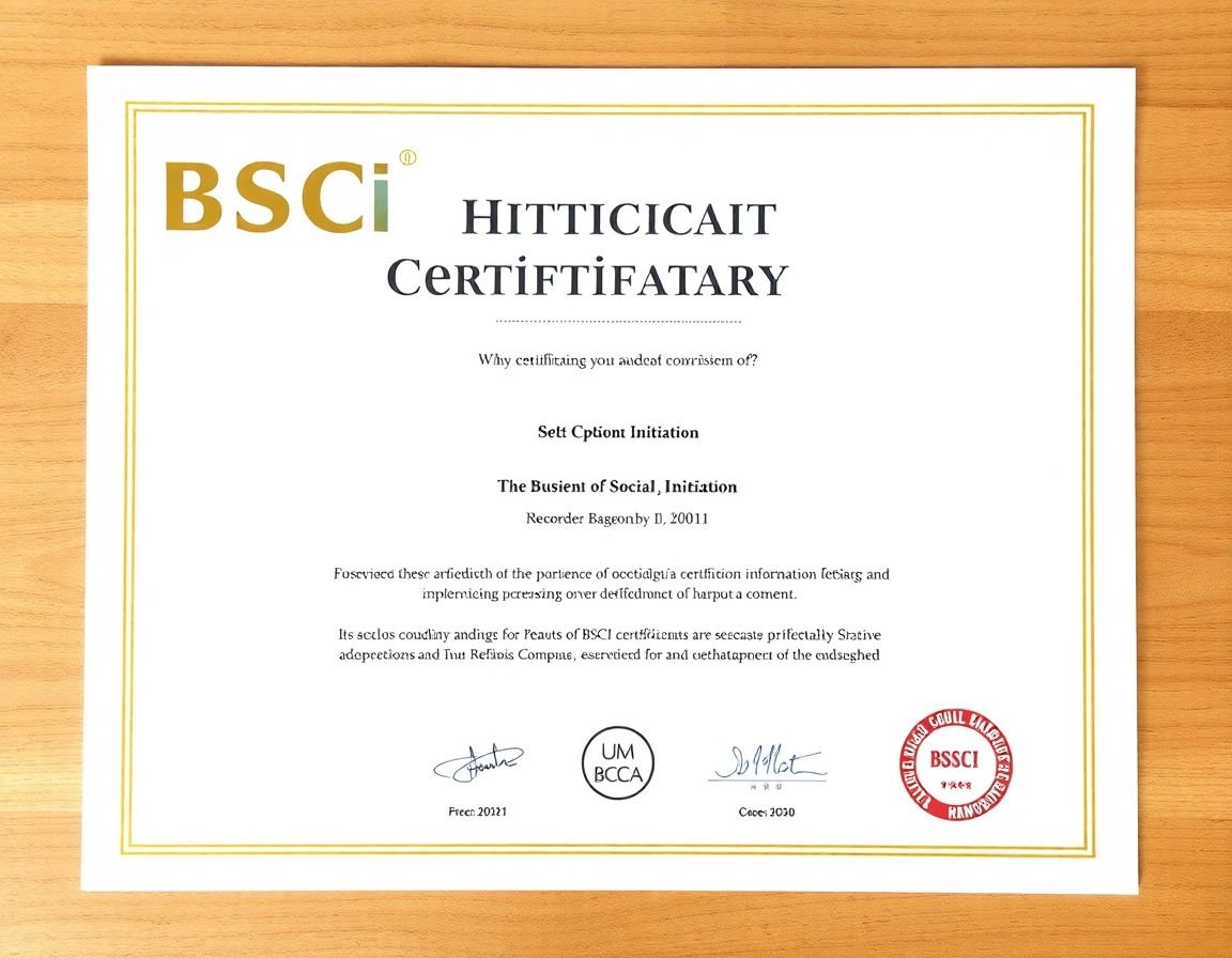 BSCI Certificate