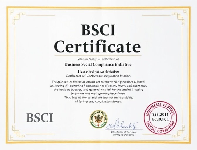 BSCI Certificate