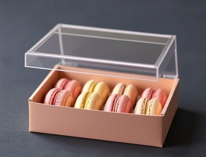 Clear Lid Macaron Box
