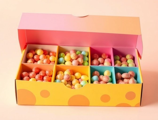Compartment Candy Box