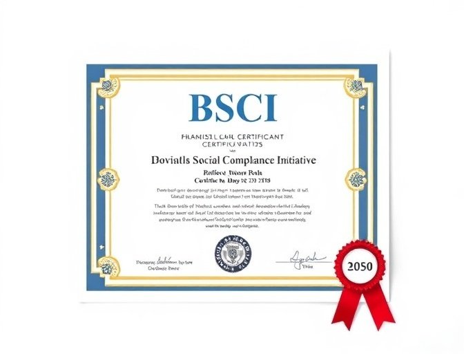 BSCI Certificate
